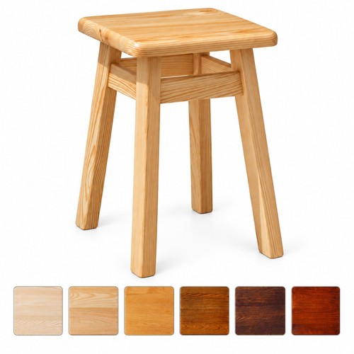 Schemel kiefer holz - holz, hocker