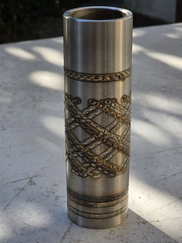 Metallvase kunstvolle