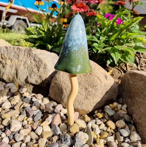 Klingelnder pilz keramik - klingelnder,