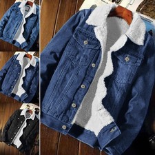 Herren Cowboy Jacke Sherpa