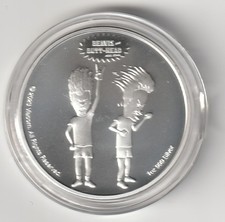 1 oz Niue 2023 Beavis & Butt-Head 999 Silber in STGL RAR - (121)