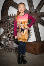 ✿ LOVE STATION 22 ✿ Mädchen Kleid langarm DRESS SOPHIE azalea Gr.86-140