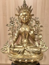 Beeindruckende Weiße Tara – Buddha-Statue aus Bronze 68cm