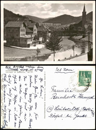 Ansichtskarte schiltach - ansichtskarte,