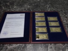 8 x D-Mark Barren vergoldet  5