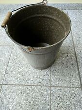 Großer Eimer 28,5x30 cm, Deko-Eimer, Shabby Look, Vintage-Look, Antik