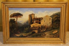 Antikes Ölgemälde Landschaft