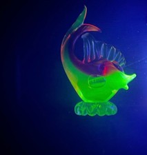 Vintage Murano Fisch - Uranium