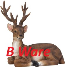 2. Wahl Hirsch 29,5cm Tierfigur Weihnachten Haus Winter Deko mit Defekten B Ware