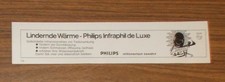Seltene Werbung PHILIPS Infraphil de Luxe Infrarot Licht Lampe - Wärme 1972