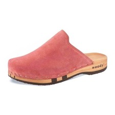 Woody Lea Clog Flamingo (Rosa) für Damen mit biegsamer Holzsohle Gr. 41