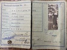 Alter Personalausweis Kennkarte von 1943