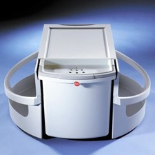 Hailo Rondo Müll Eimer Abfall Sammler 3fach 34 Liter Büro Küche Werkstatt Grau