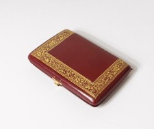 Scheckheft Ball- Leder Rot