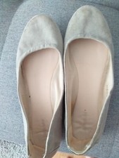ballerinas, gr. 40, grau, flach, damenschuhe, slippers, schuhe, sneaker