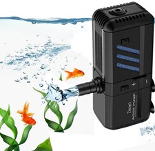 Aquarium Pumpe 6W Innenfilter Mit Luftzufuhr Für 30-150L Fischbecken Schwarz