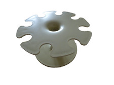 Stempelhalter Design W. Zeischegg Shabby creme Plastik für 8 Stempel selten (Bü)