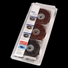 Satinier-Schleifvlies-Set 3x