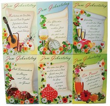 100 Glückwunschkarten zum