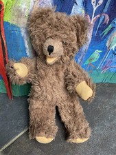 Schuco Teddybär 30 cm, Stofftier, für Sammler, Vintage Original, mit Label 