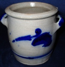 Alter Steingut Schmalztopf