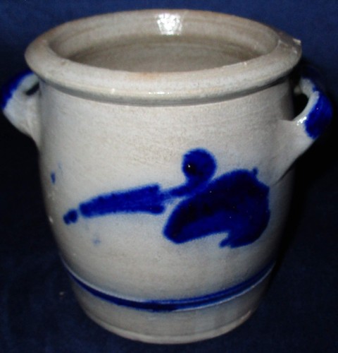 Alter steingut schmalztopf - steingut,