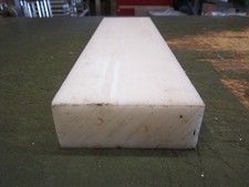 1 Kunststoff flach 83 x 31mm POM-C L 300mm weiss massiv NeuA