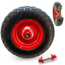 Schubkarrenrad Vollgummi Rad pannensicher Schubkarrenreifen Achse 4.80/4 4.00-8