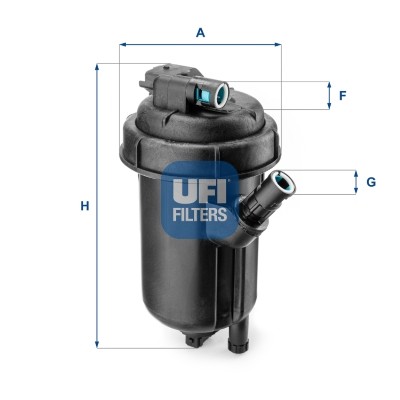 Ufi 125 kraftstofffilter - ufi, 55.125.00