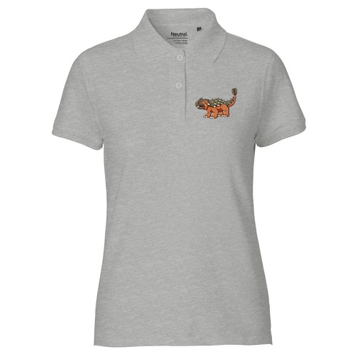 Damen polo shirt ankylosaurus - damen,