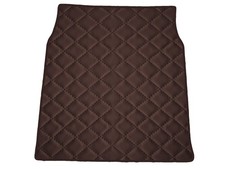Braun Gestepptes Kunstleder Kofferraummatte für Mercedes S cl W222 Rücksitze ver