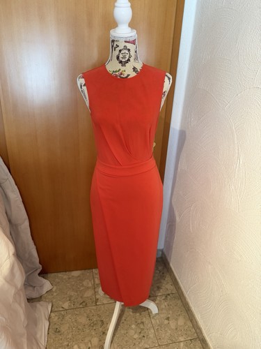 Reiss korallrotes midikleid - reiss,