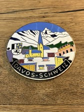 Alte Autoplakette emailliert
