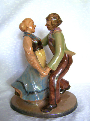 Tanzendes paar keramik figur - tanzendes,