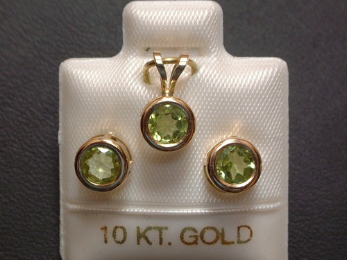 Peridot schmuckset 10 - mm,