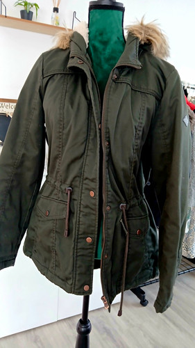 Only damen parka jacke grün - damen,