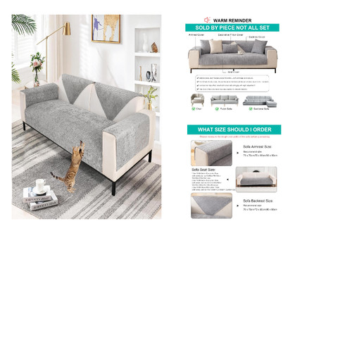 Sofaüberwurf chenille - chenille,