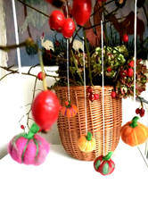 Waldorf  5 Kürbisse  aus Filz