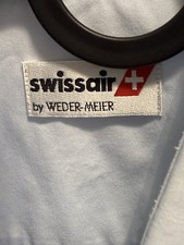 Swissair Pilotenhemd Kapitän Uniform Weder-Meier Größe L/XL selten Vintage