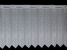 Scheibengardine Bistrogardine Meterware nach Maß"Stäbchen/W" 30/50/60/75/90/120