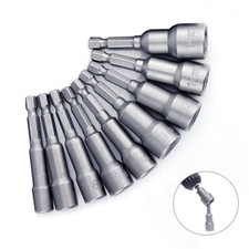 Stecknuss Bit Nuss Magnet Steckschlüssel 6-17mm 1/4"Akkuschrauber Bohrmaschine