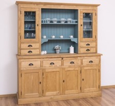 Küchen Landhaus Schrank Küchenschrank Küchenbuffet Buffet Massivholz farbig