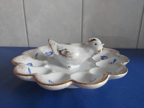 Vintage porzellan eierplatte - porzellan,