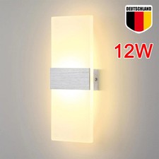 Modern LED Wandleuchte Wandlampe Flur Strahler Up Down Innen 6W 12W Leuchte DE~.