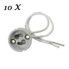 10 x GU10 Fassung Keramik