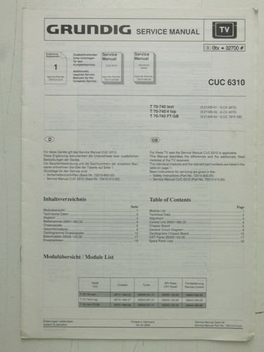 Grundig service manual - grundig,
