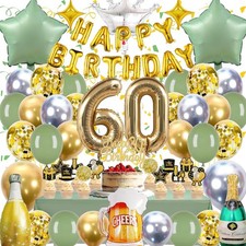 60 Geburtstag Deko Set Mann