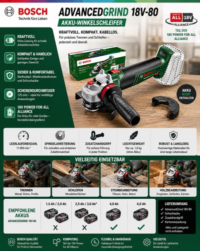 Bosch advancedgrind 18v - bosch,