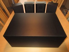 3.1 lautsprecher Bass Hintegrund Front Bassreflex schwarz 60/100 Watt 45-20000 H