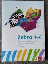 Klett  Zebra 1 Deutsch Arbeitsheft / Deutsch Zweitsprache / Wortschatz Medien